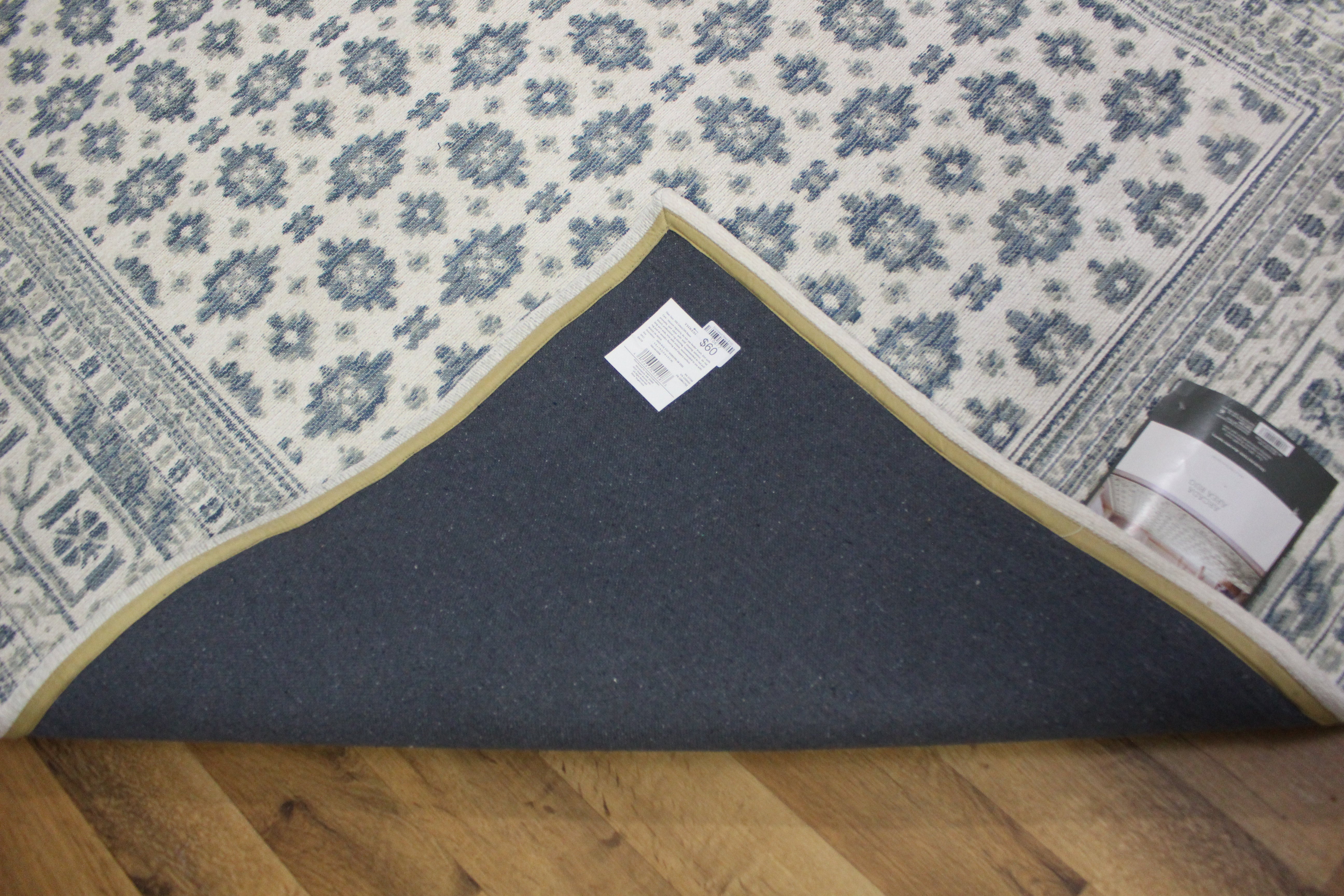 NEW 5'x7' - Threshold Indoor Floral Woven Area Rug - Ivory | Rugs