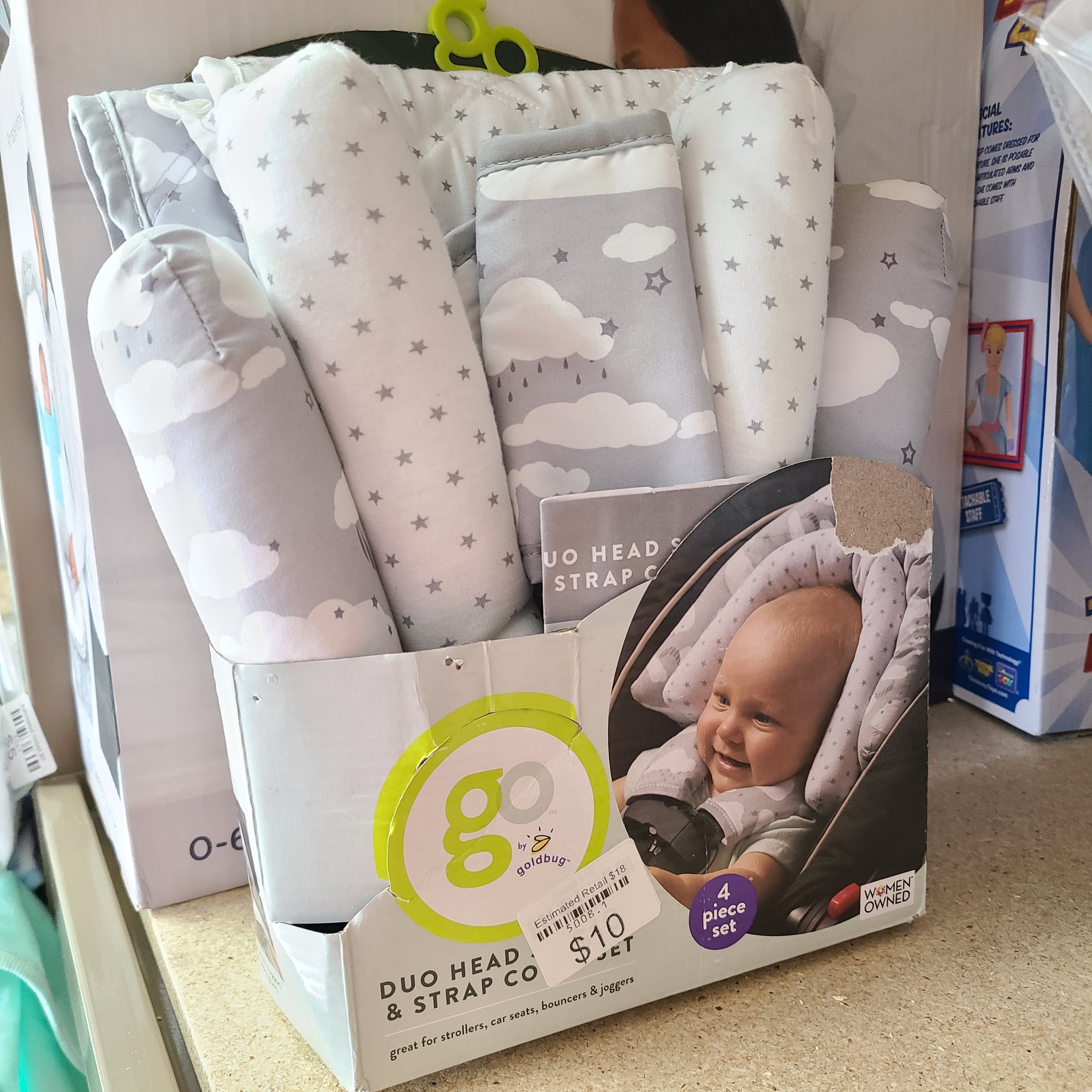 Go duo head support and strap cover set online